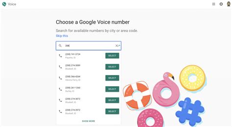 available google voice numbers by area code